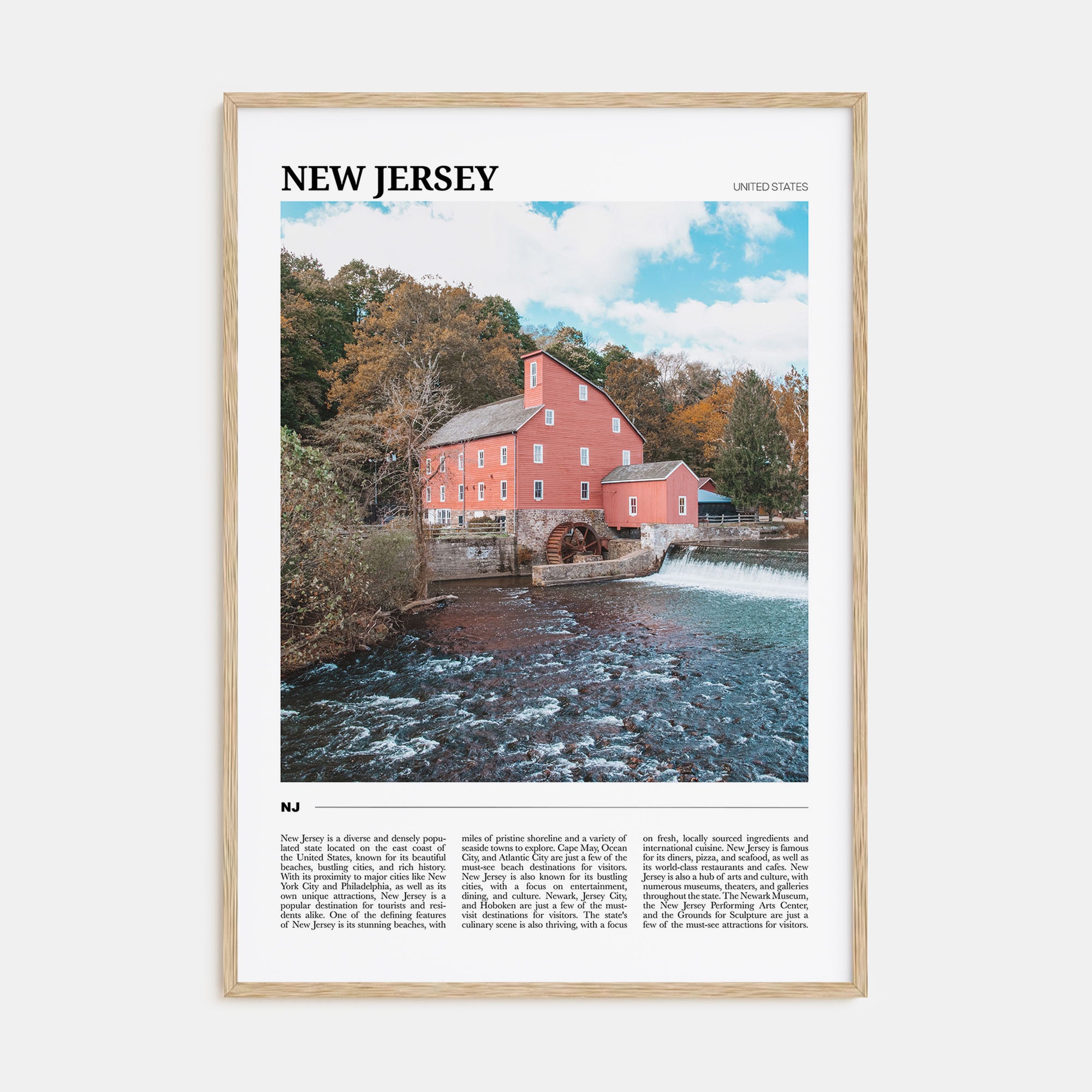 New Jersey Travel Color No 1 Poster