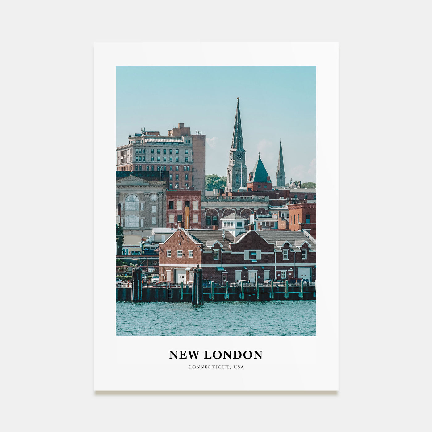 New London Portrait Color Poster