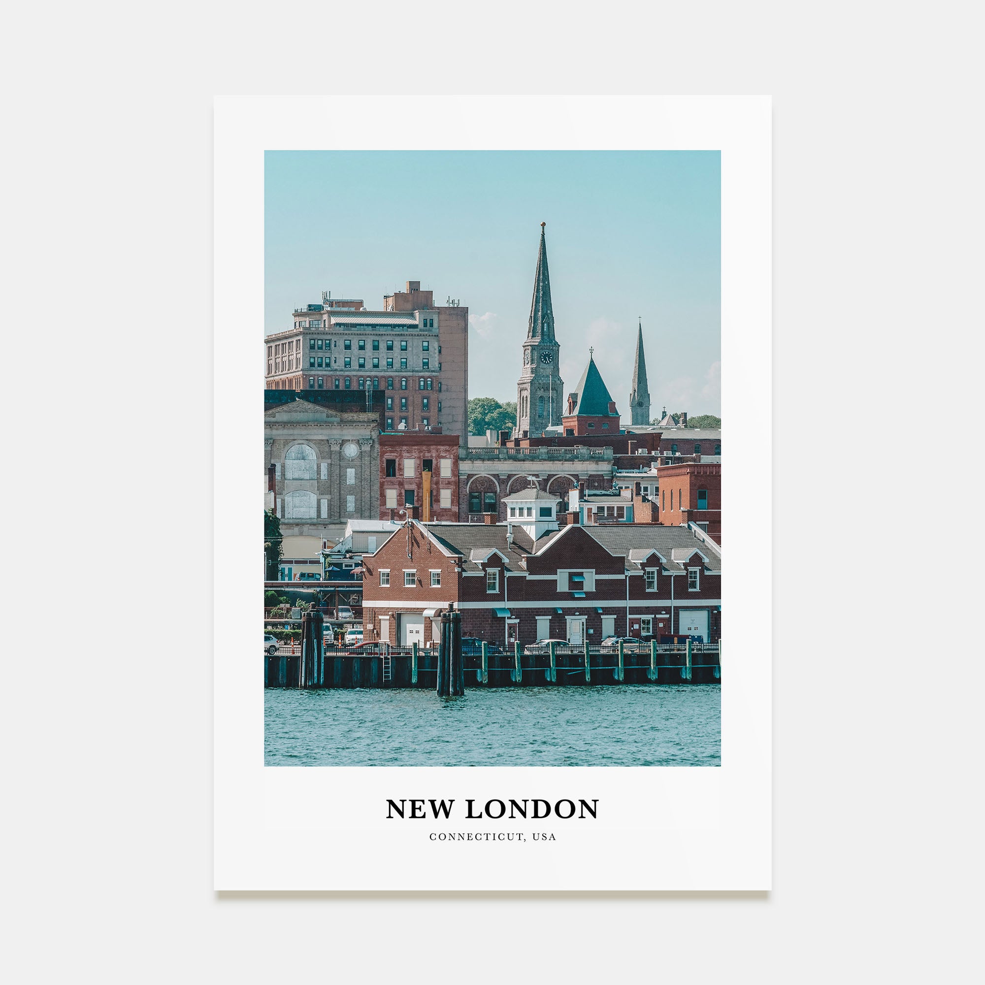 New London Portrait Color Poster