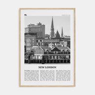 New London Travel B&W Poster
