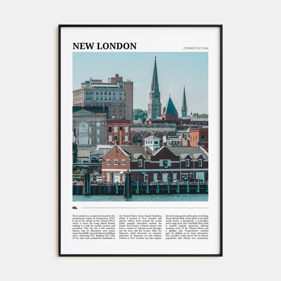 New London Travel Color Poster