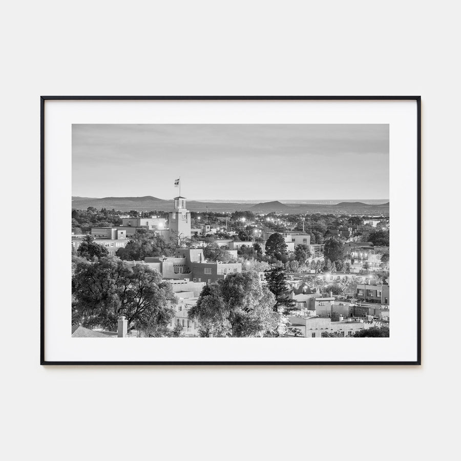 New Mexico Landscape B&W Poster