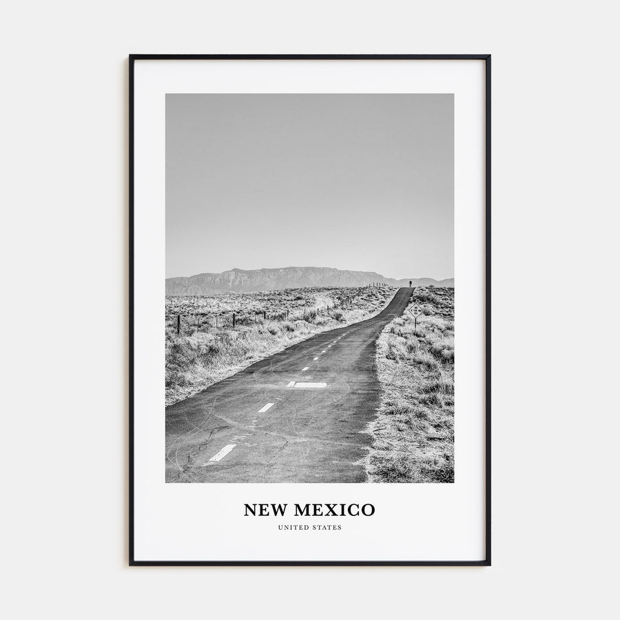 New Mexico Portrait B&W Poster