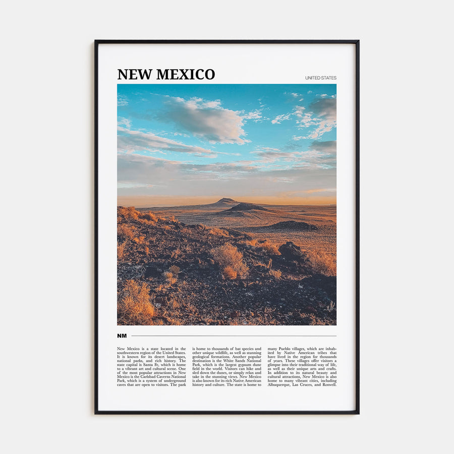 New Mexico Travel Color Poster
