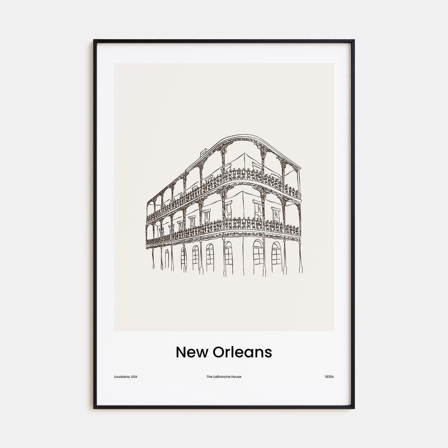 New Orleans Drawn No 2 Poster