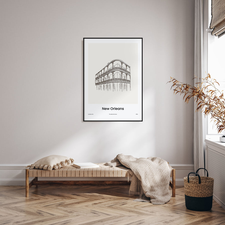 New Orleans Drawn No 2 Poster