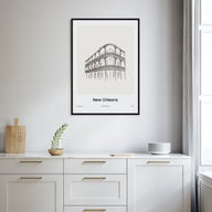New Orleans Drawn No 2 Poster