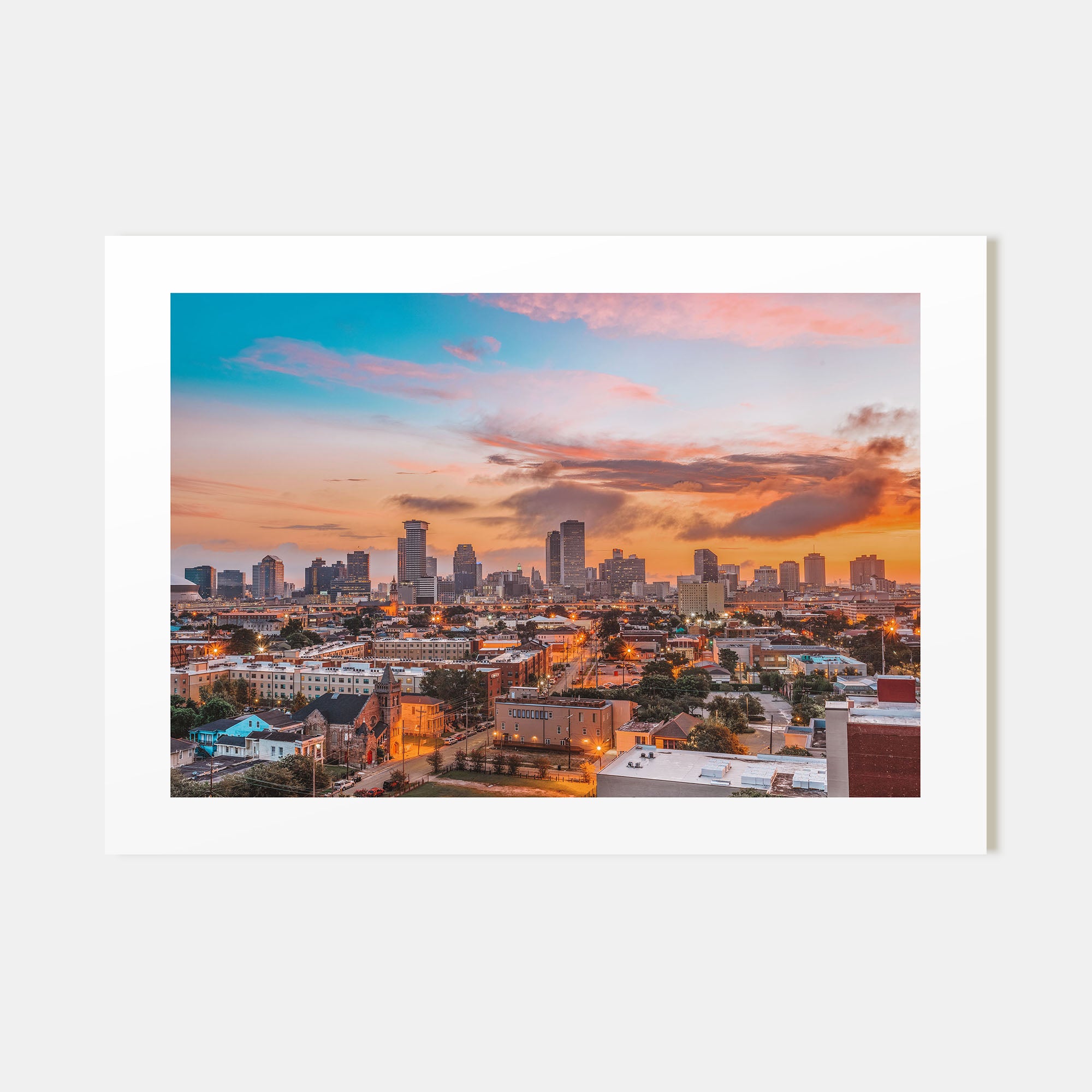 New Orleans Landscape Color Poster