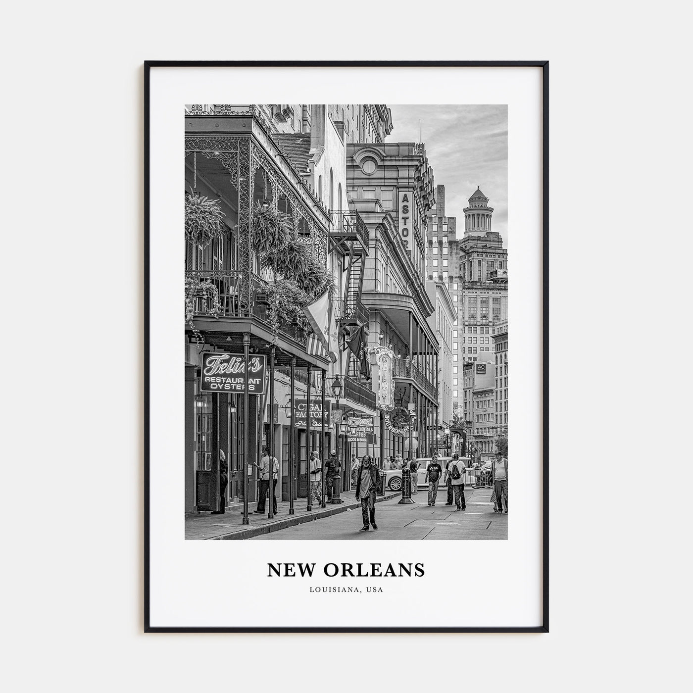 New Orleans Portrait B&W No 1 Poster