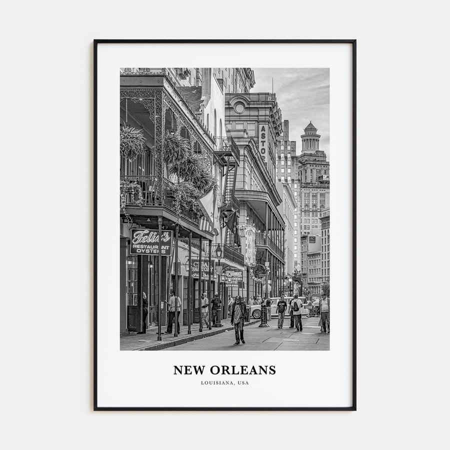 New Orleans Portrait B&W No 1 Poster
