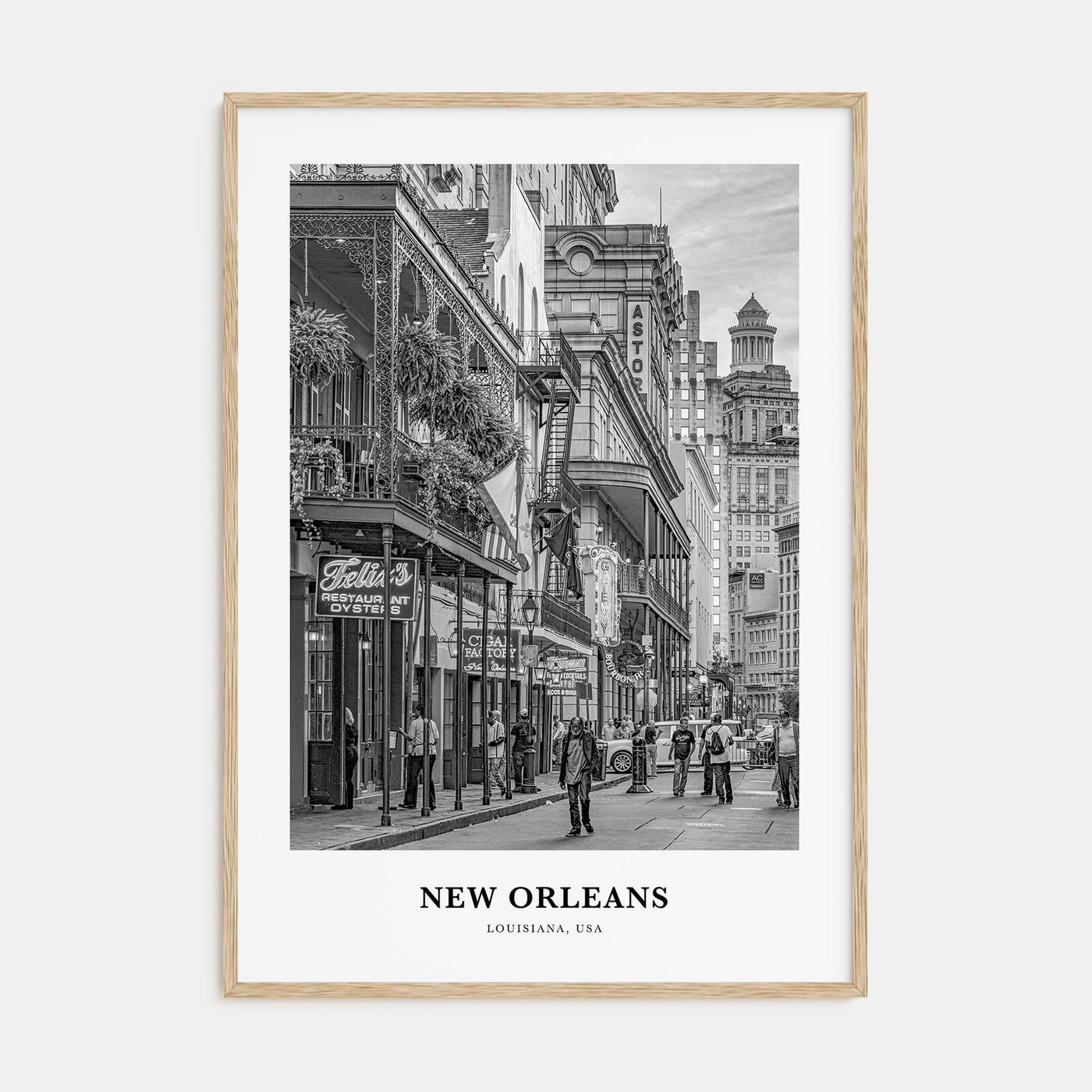 New Orleans Portrait B&W No 1 Poster