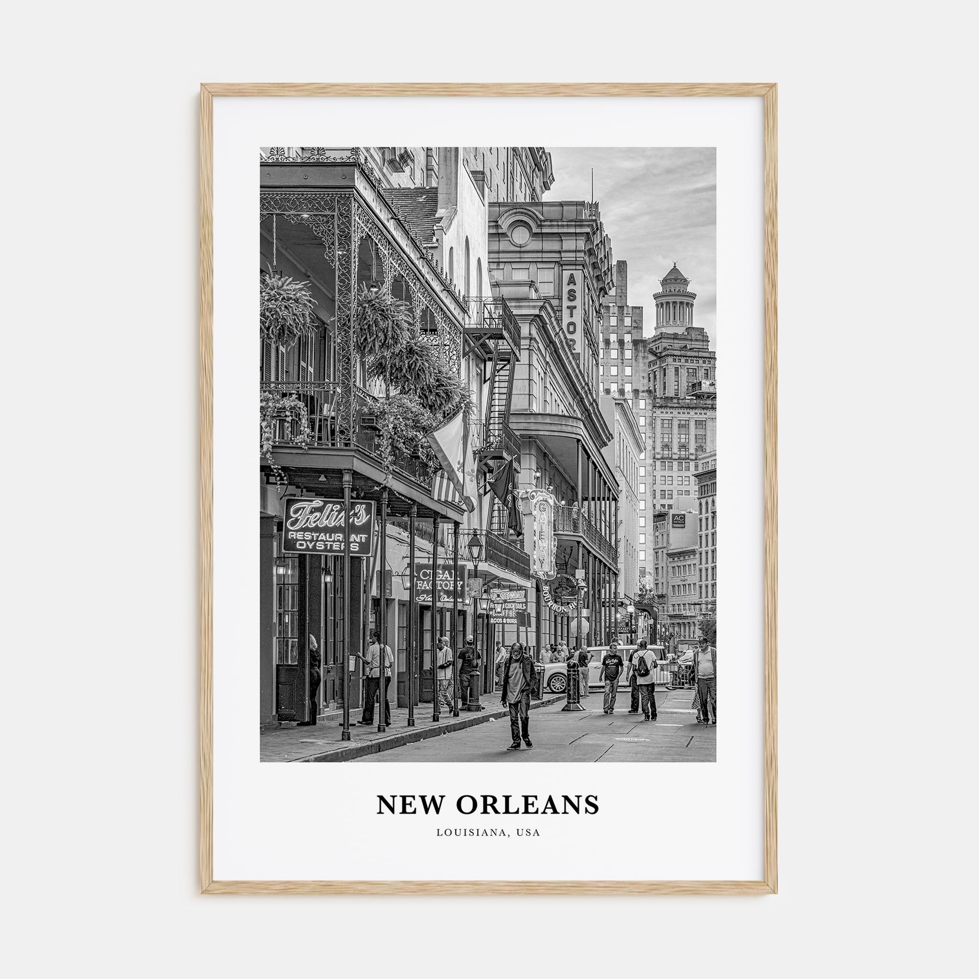 New Orleans Portrait B&W No 1 Poster