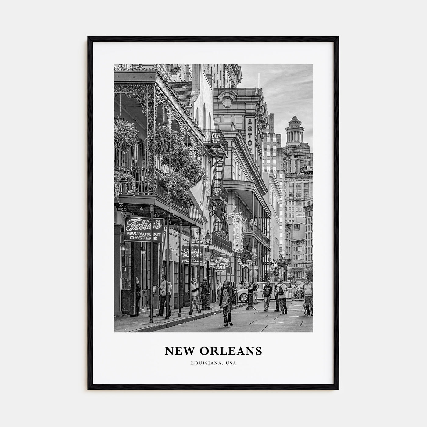 New Orleans Portrait B&W No 1 Poster