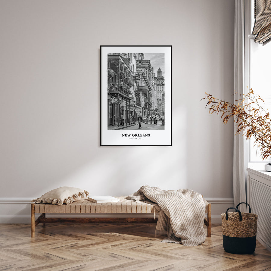 New Orleans Portrait B&W No 1 Poster