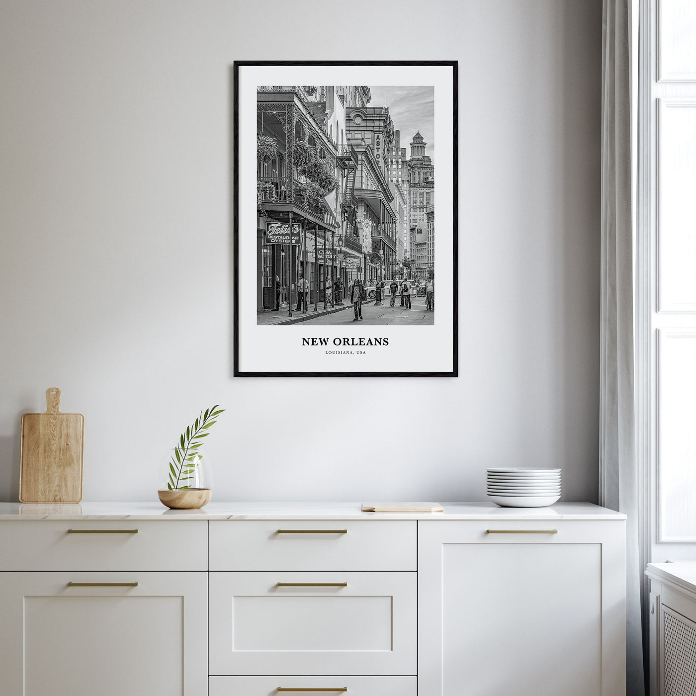 New Orleans Portrait B&W No 1 Poster