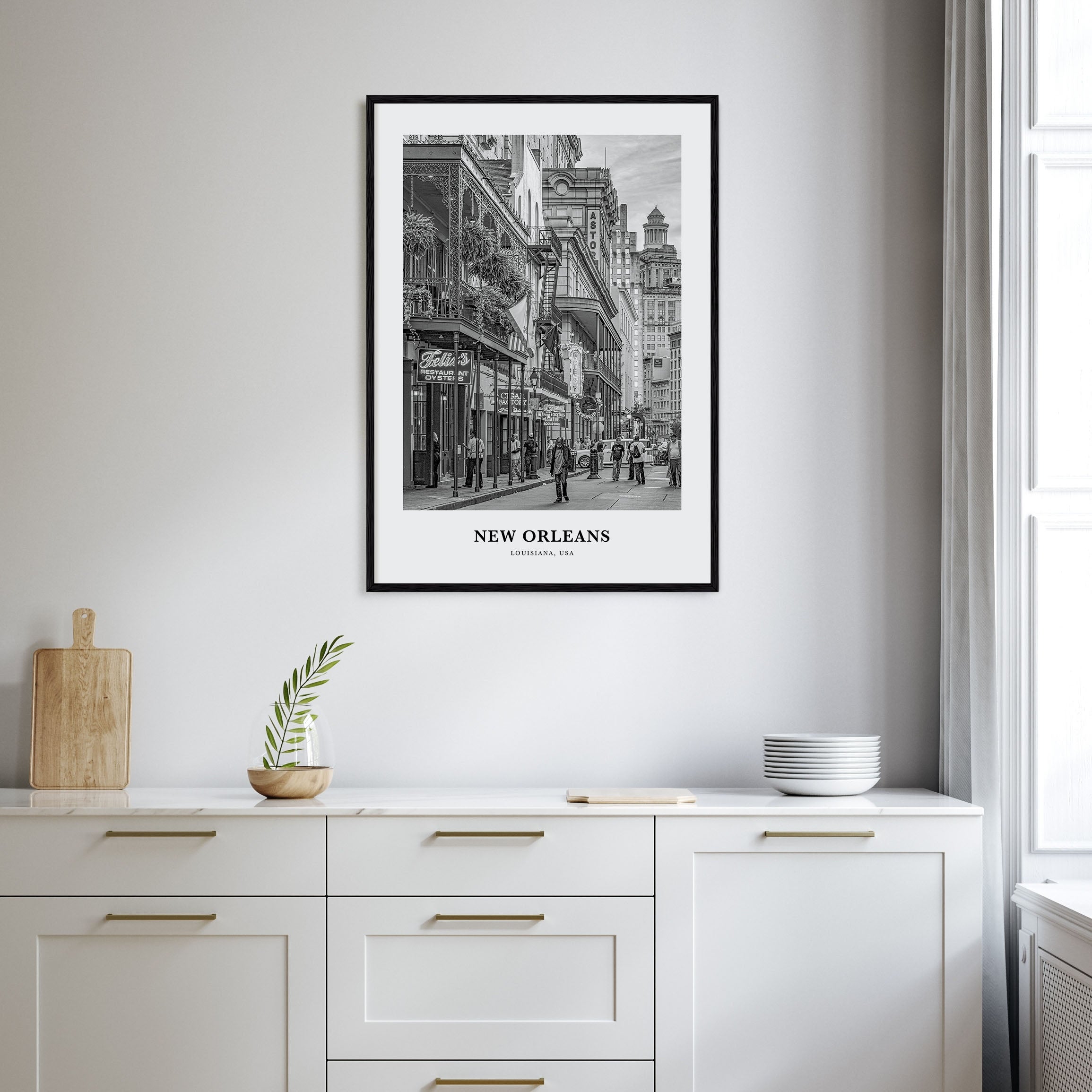 New Orleans Portrait B&W No 1 Poster