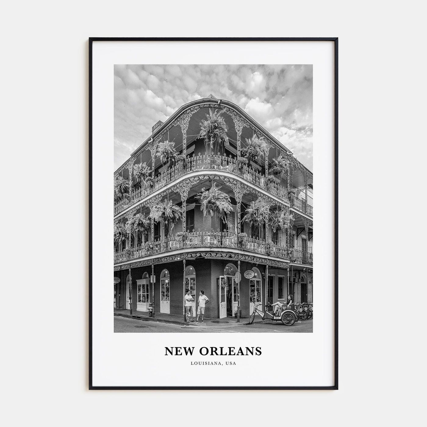 New Orleans Portrait B&W No 2 Poster