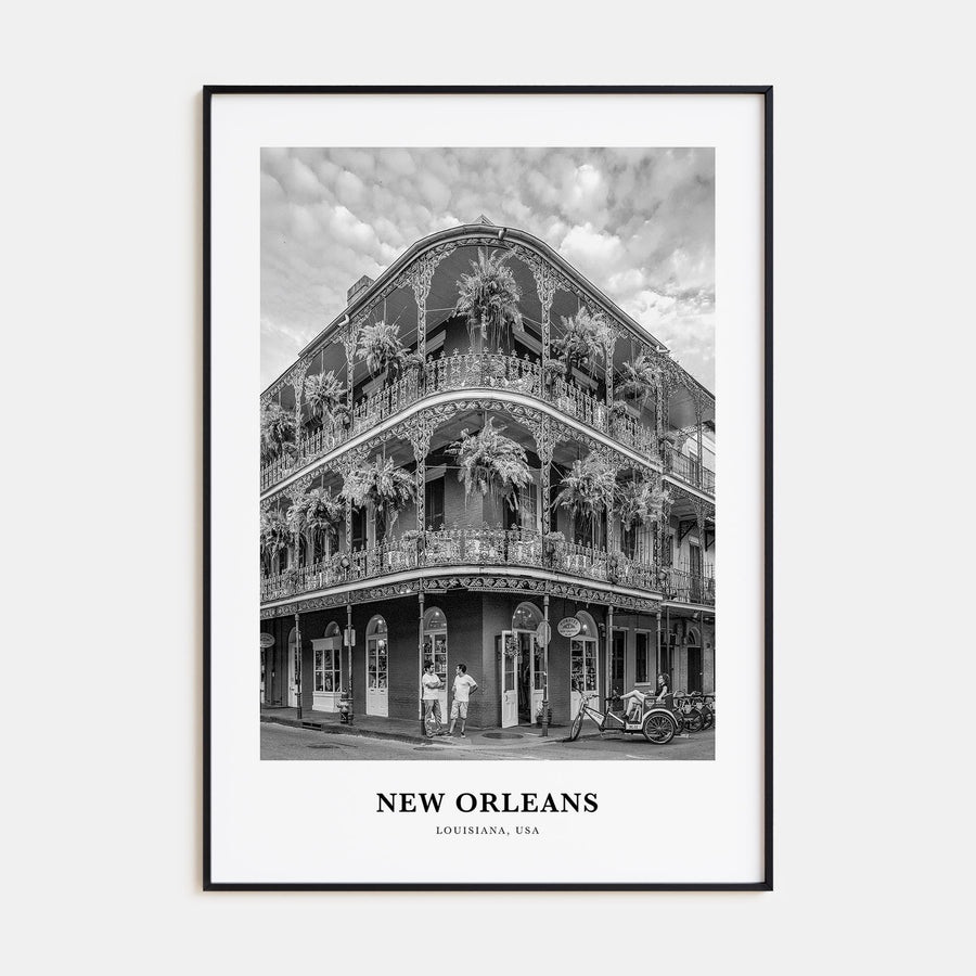 New Orleans Portrait B&W No 2 Poster