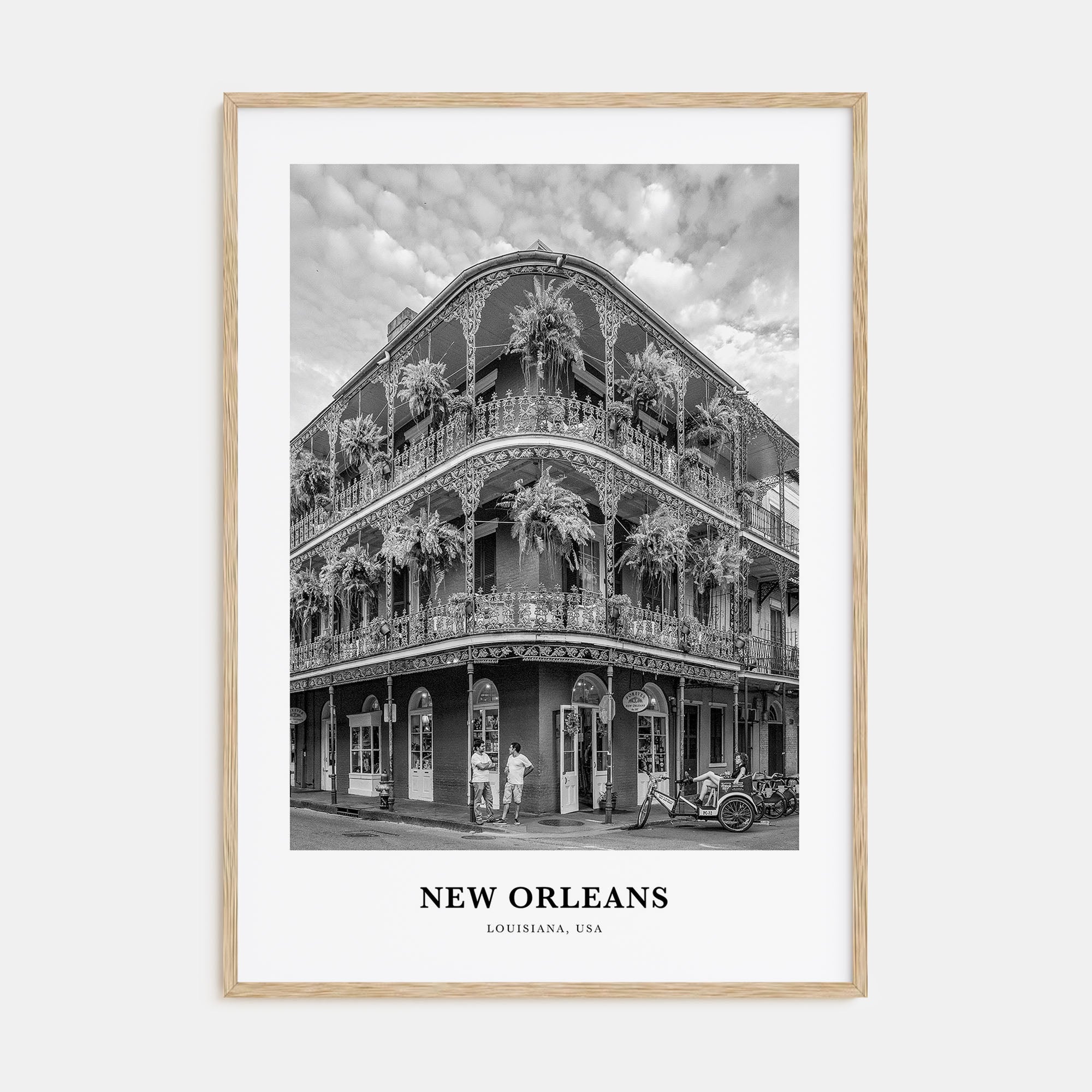 New Orleans Portrait B&W No 2 Poster