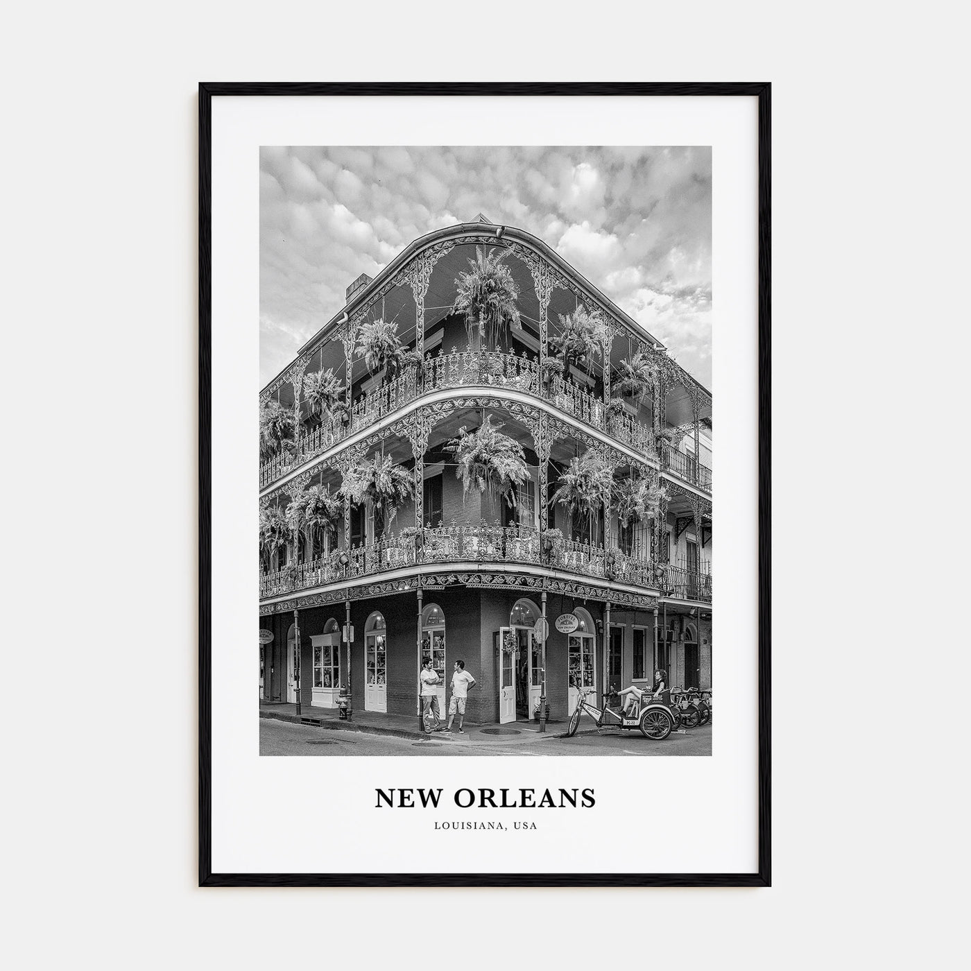 New Orleans Portrait B&W No 2 Poster