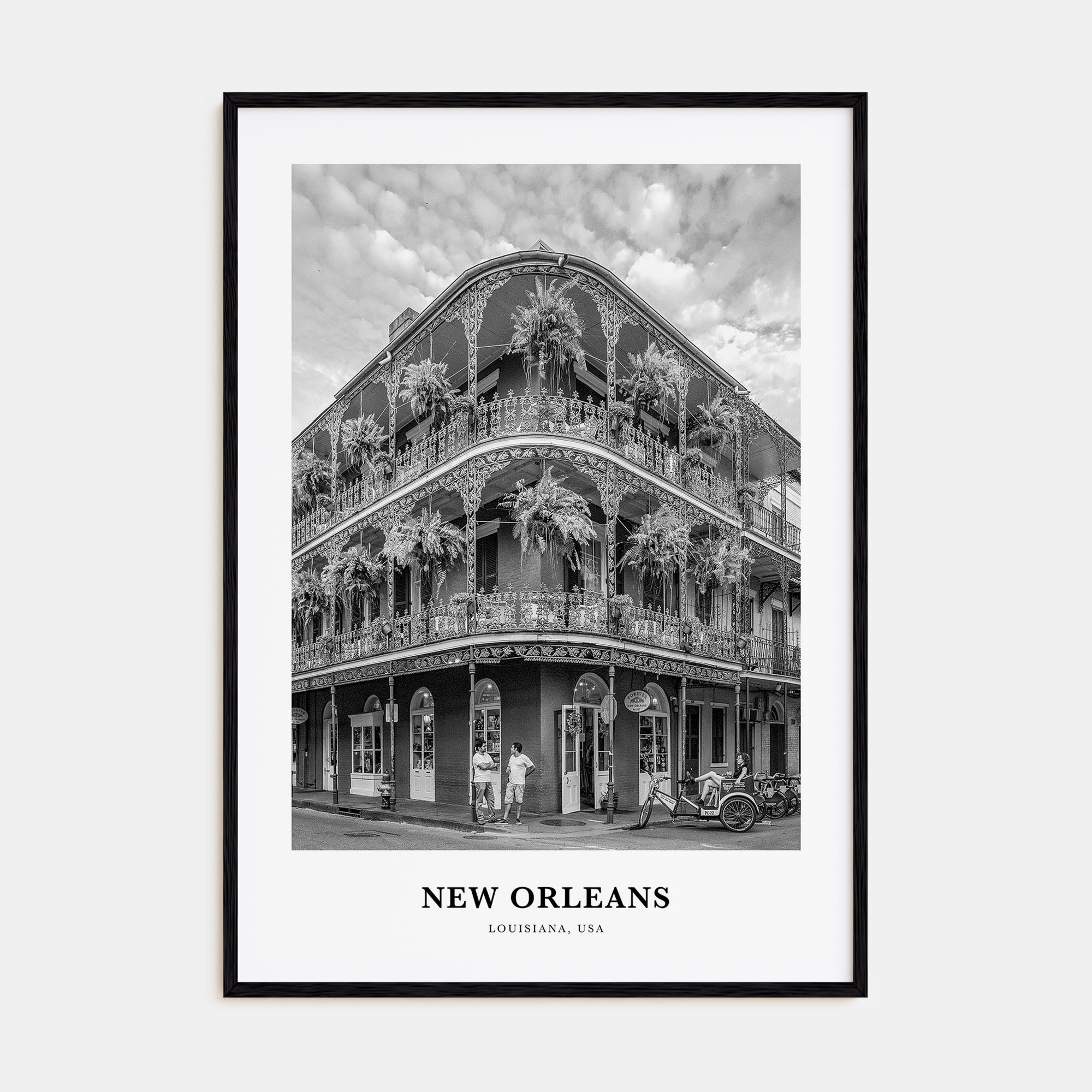 New Orleans Portrait B&W No 2 Poster
