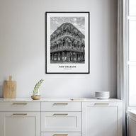 New Orleans Portrait B&W No 2 Poster