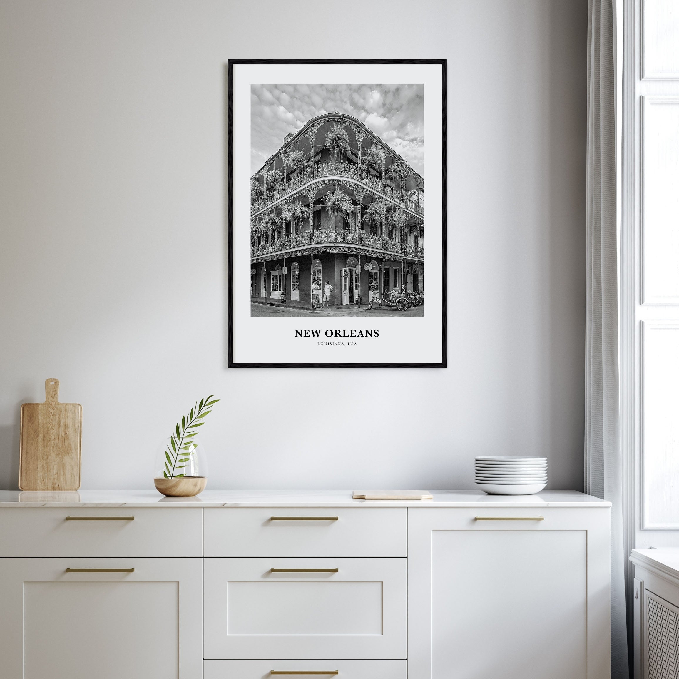 New Orleans Portrait B&W No 2 Poster
