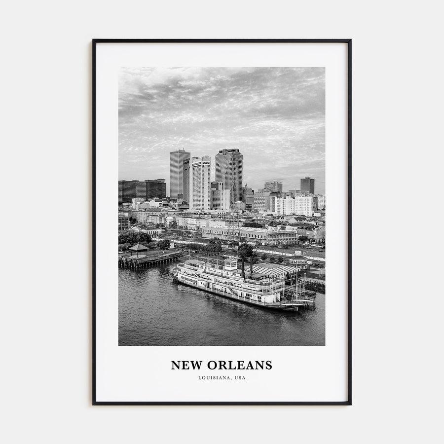 New Orleans Portrait B&W No 3 Poster