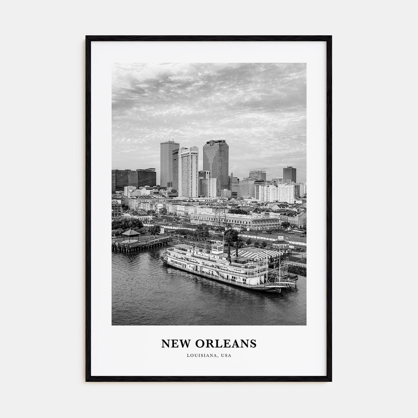 New Orleans Portrait B&W No 3 Poster