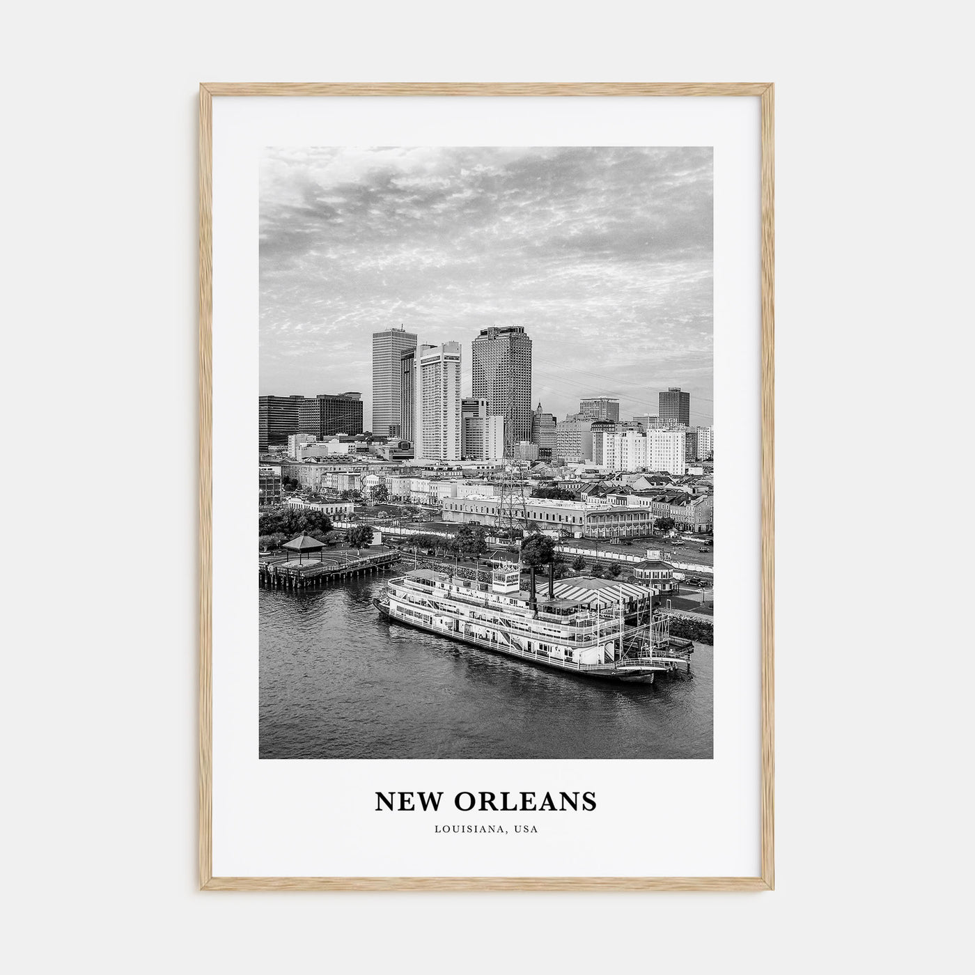 New Orleans Portrait B&W No 3 Poster