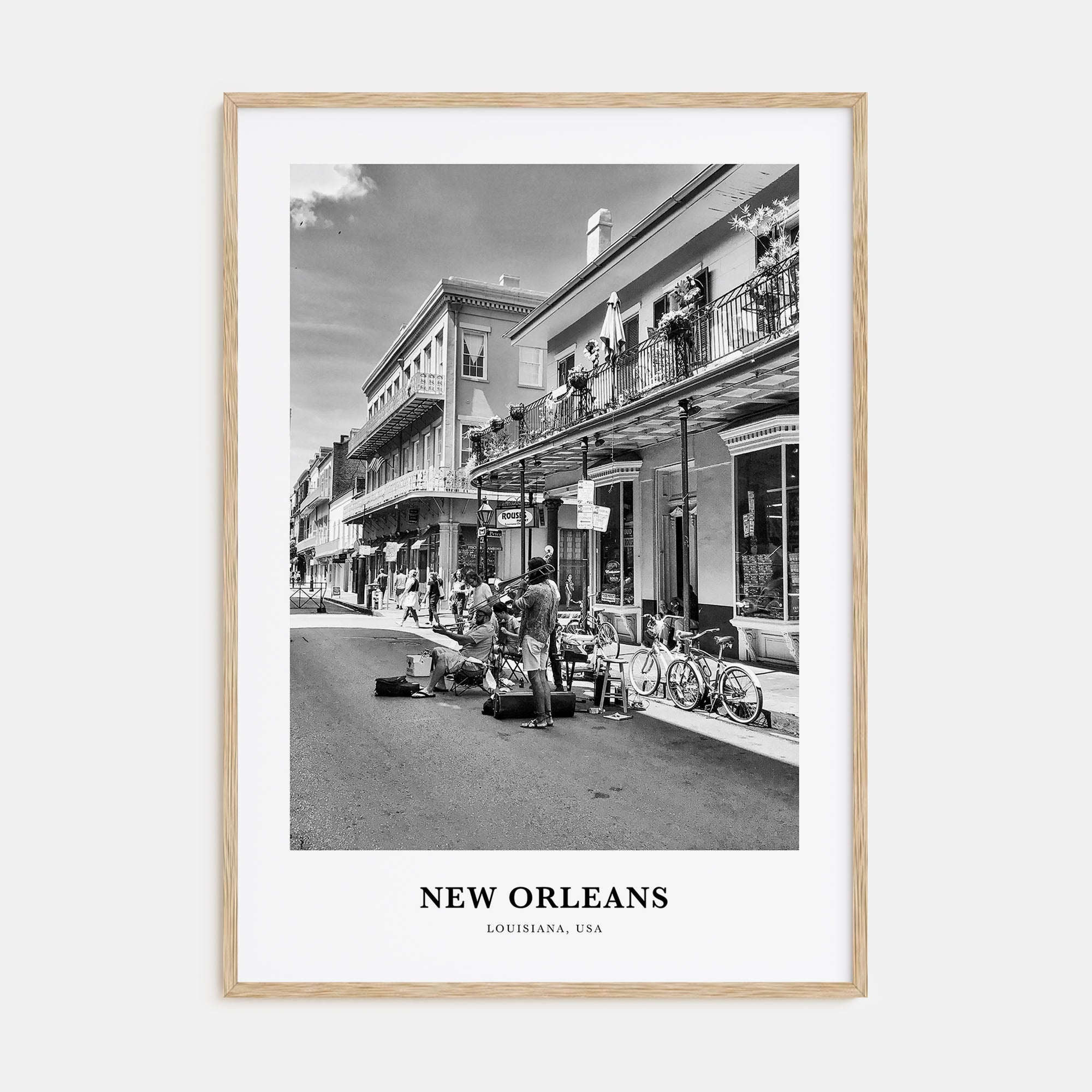 New Orleans Portrait B&W No 4 Poster
