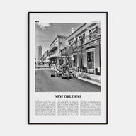 New Orleans Travel B&W No 3 Poster