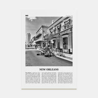 New Orleans Travel B&W No 3 Poster