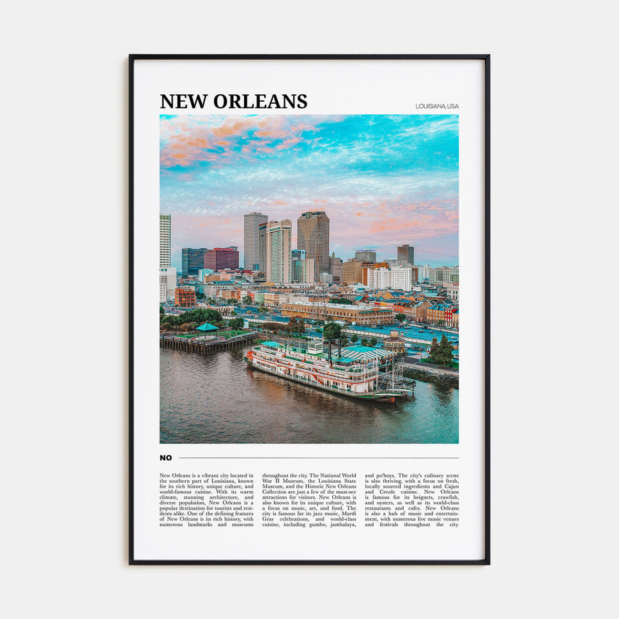 New Orleans Travel Color Poster