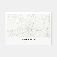 New Paltz Map Landscape Poster