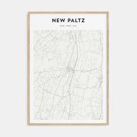 New Paltz Map Portrait Poster