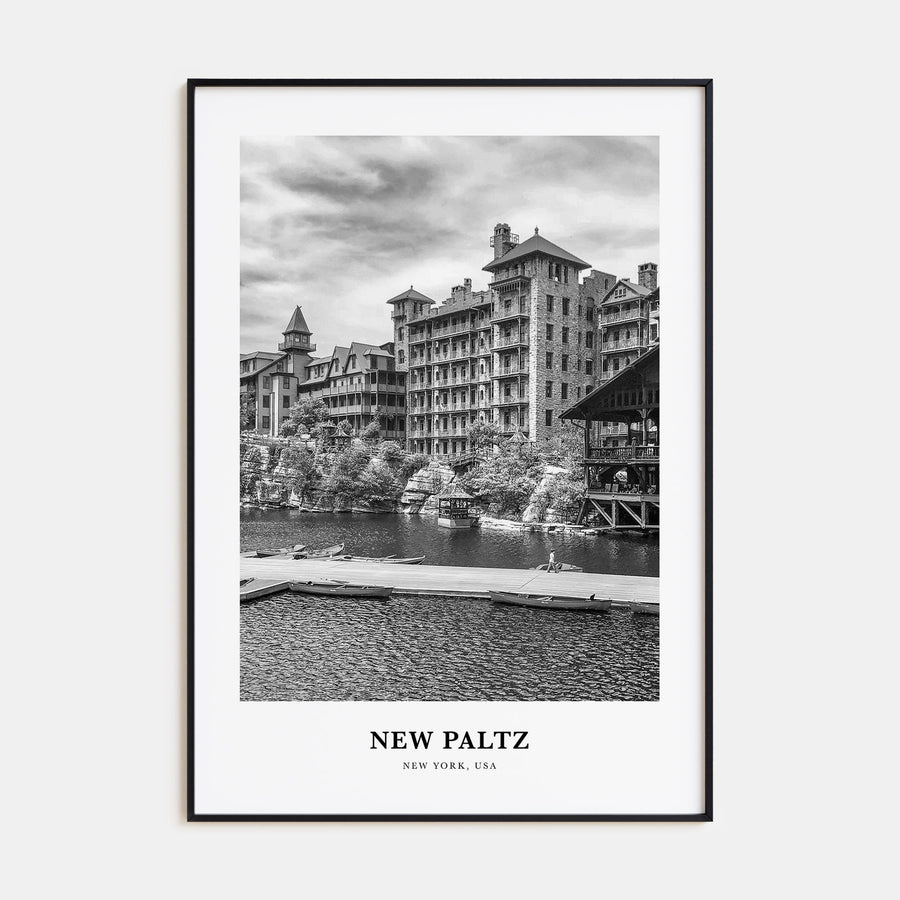 New Paltz Portrait B&W Poster