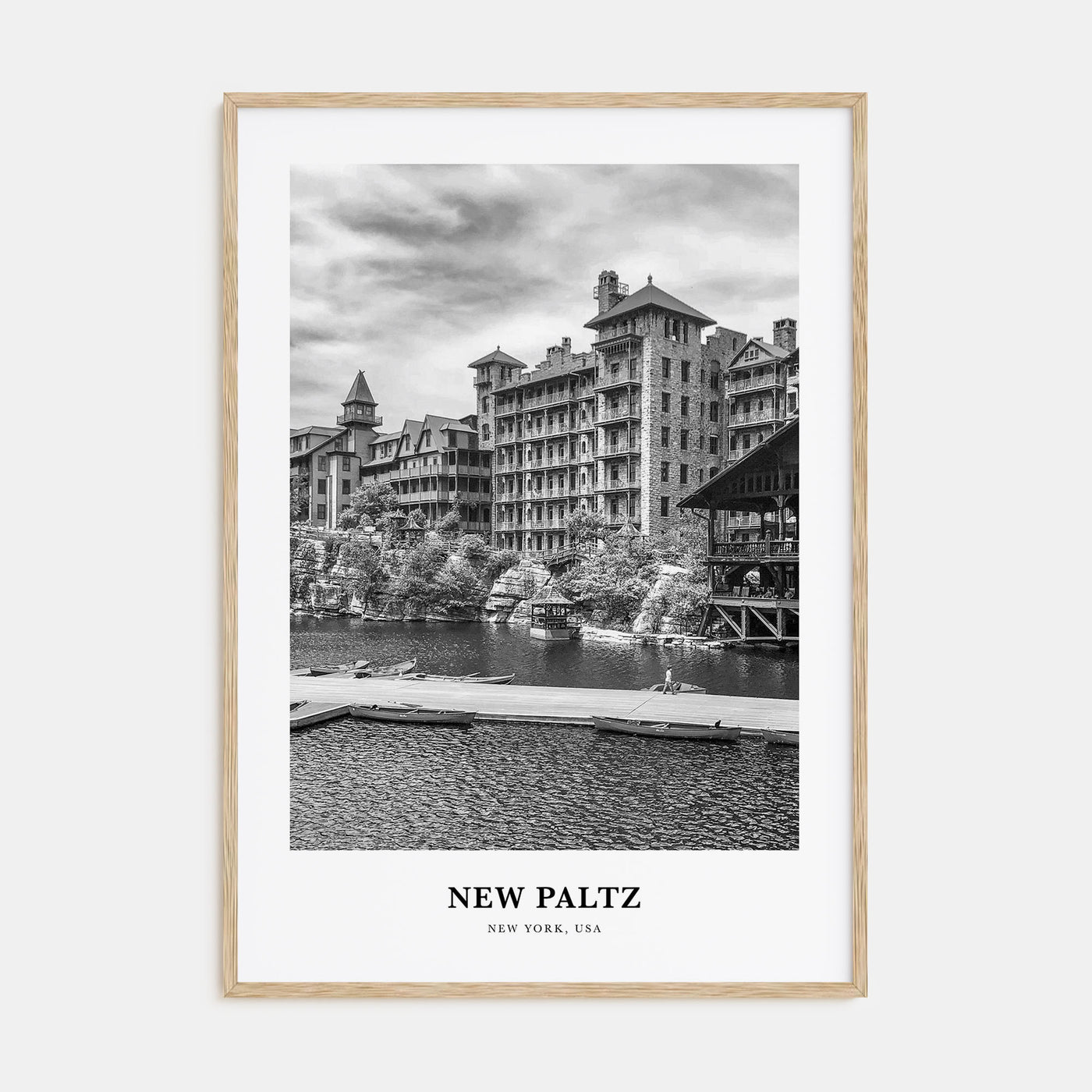 New Paltz Portrait B&W Poster