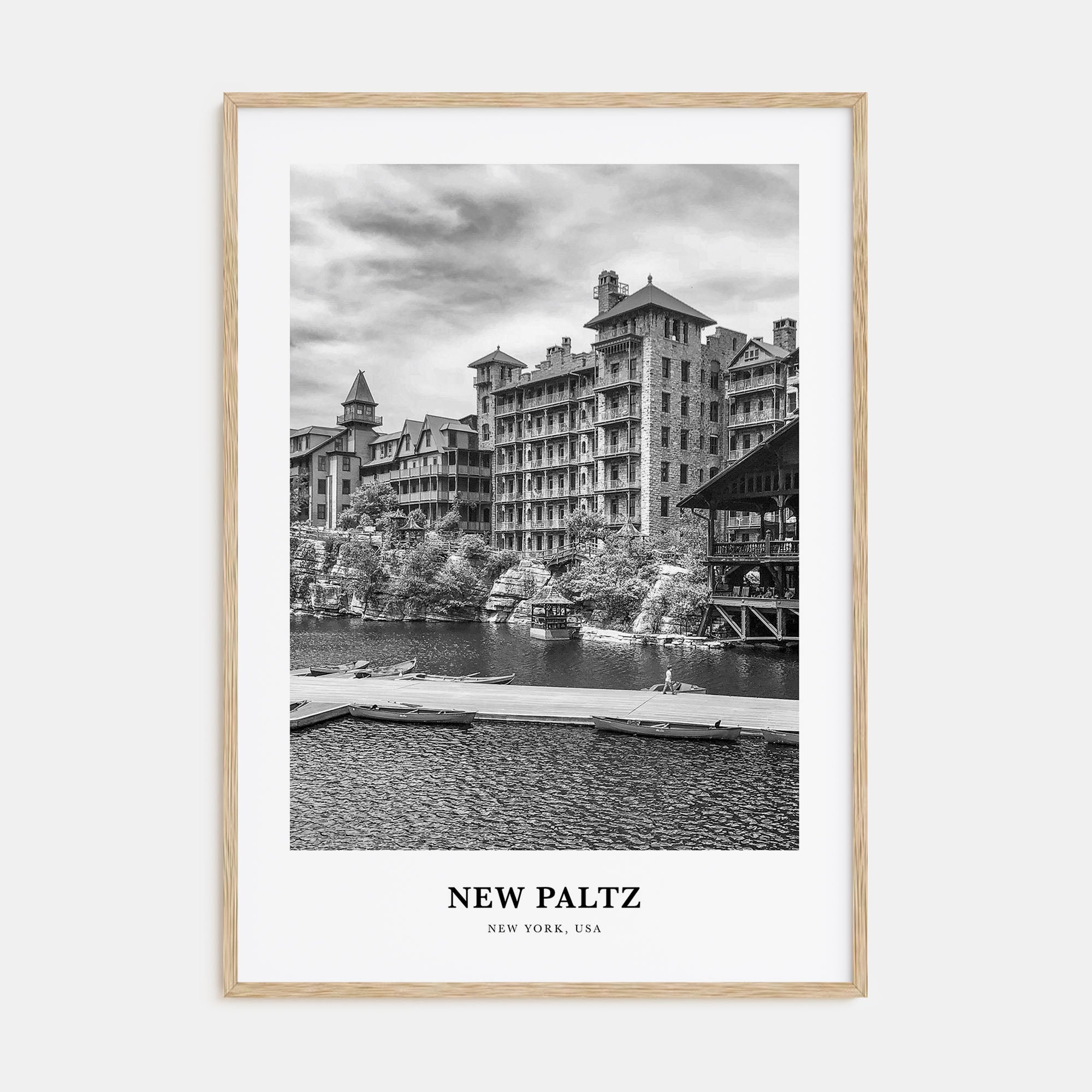 New Paltz Portrait B&W Poster