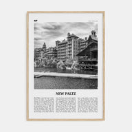 New Paltz Travel B&W Poster