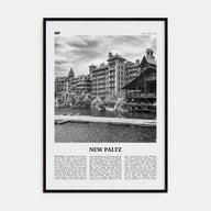 New Paltz Travel B&W Poster