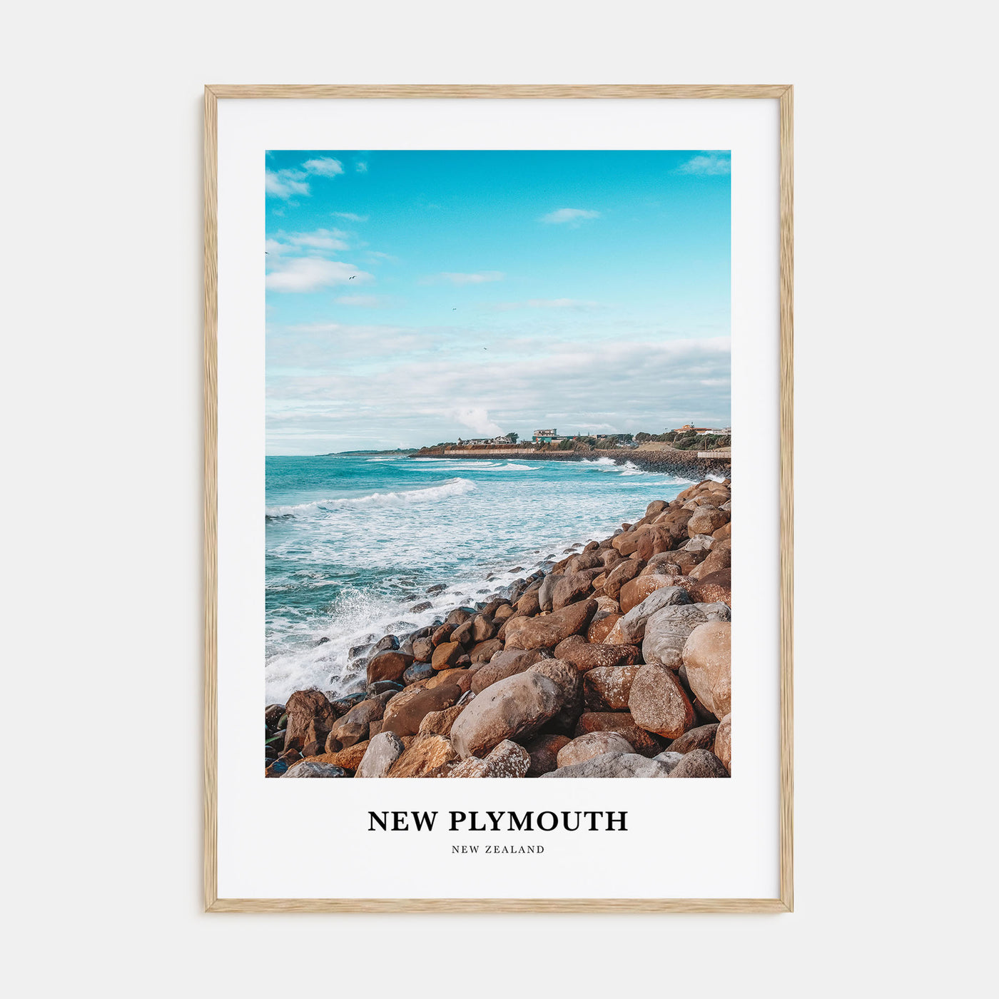 New Plymouth Portrait Color Poster