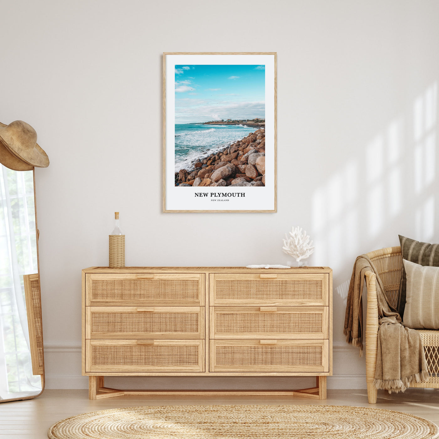 New Plymouth Portrait Color Poster