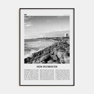 New Plymouth Travel B&W Poster