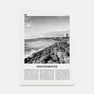 New Plymouth Travel B&W Poster