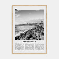 New Plymouth Travel B&W Poster