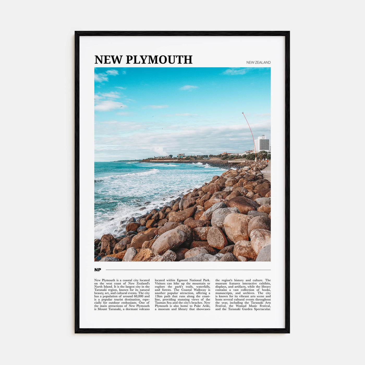 New Plymouth Travel Color Poster