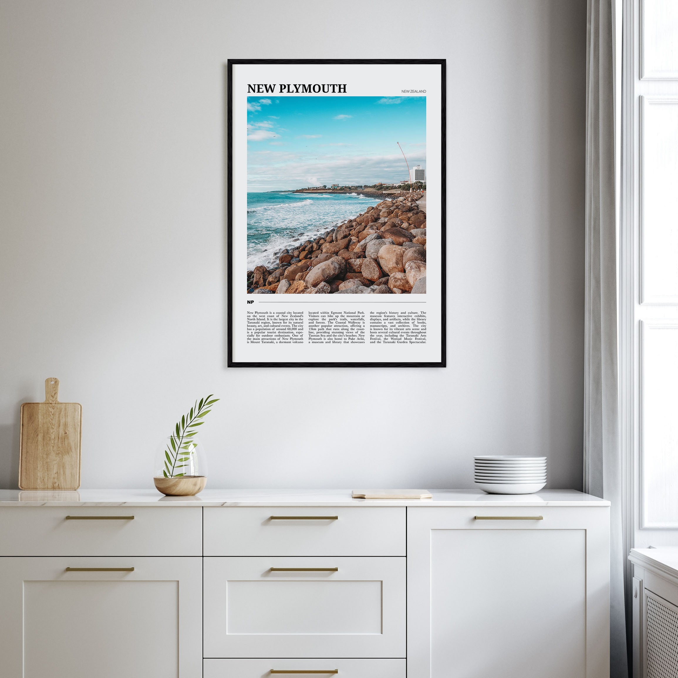 New Plymouth Travel Color Poster