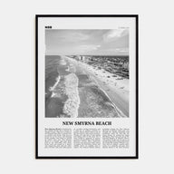 New Smyrna Beach Travel B&W Poster