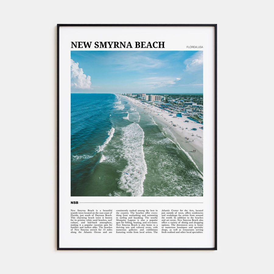 New Smyrna Beach Travel Color Poster